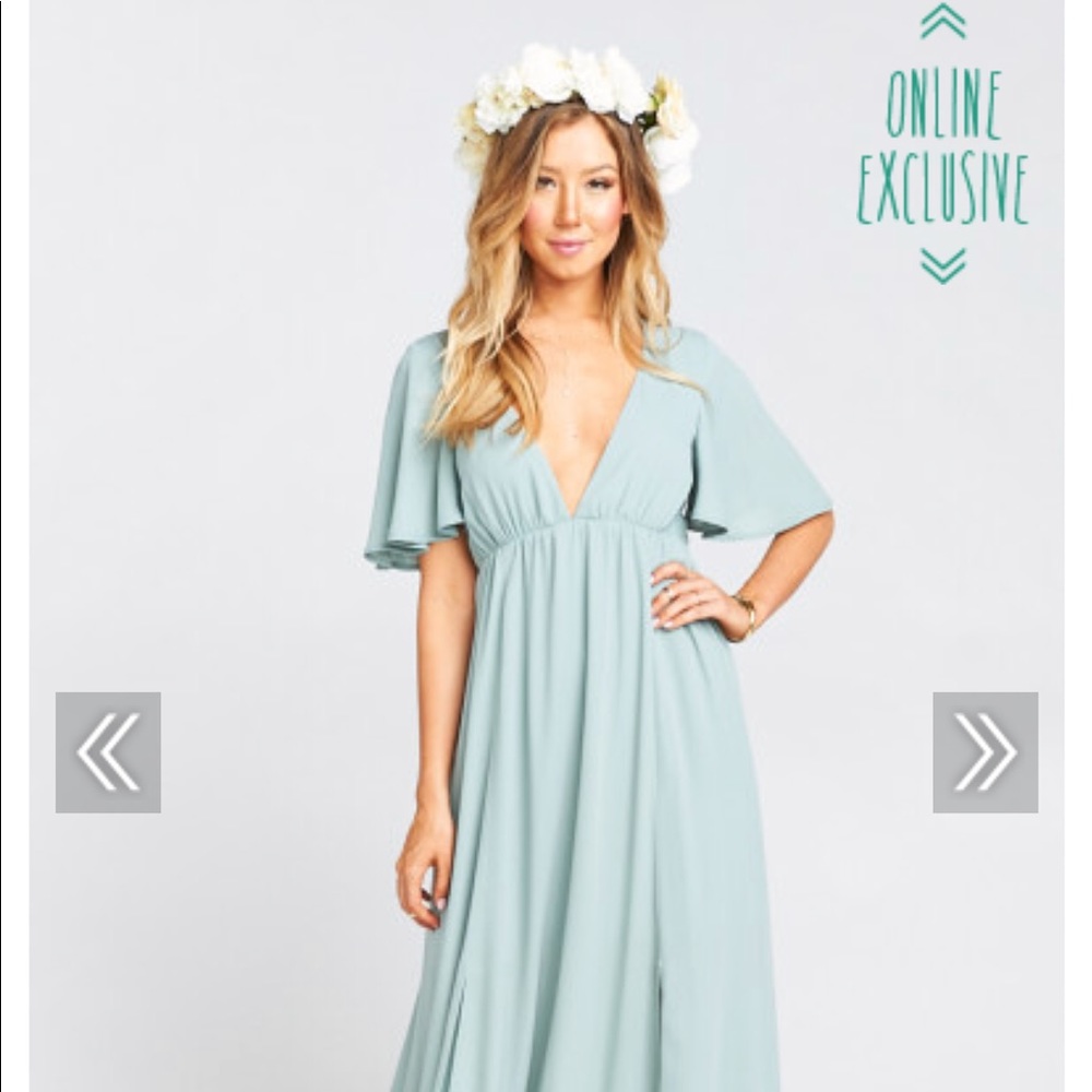 ❤️WORN TWICE!❤️ Long formal bridesmaids dress